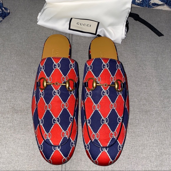 Gucci king rhombus princetown mules horsebit GG NWT - Picture 4 of 11